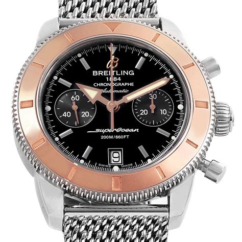 breitling superocean heritage rose gold replica|Breitling Superocean Heritage 44 price.